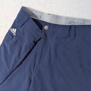 Adidas Golf Shorts Mens 38/10 Navy Blue Stretch Performance CE0449